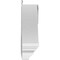 Ekena Millwork Rams Head Architectural Grade PVC Pediment (Urn Ships Unattached in Box), 42"W x 10-1/2"H x 2-3/4"P PEDPS042X105RHP00 - alternate 6